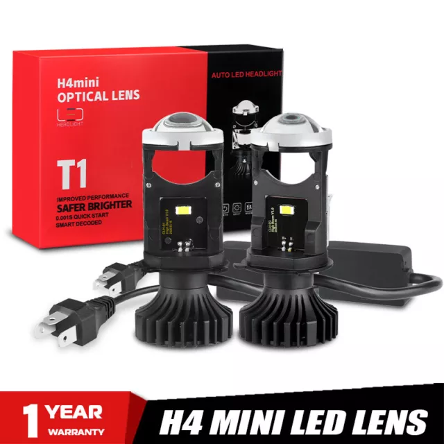 2x H7 Mini Bi-LED Projector Lens Car LED Headlight Hi-Lo 70W 7000LM LHD  Retrofit