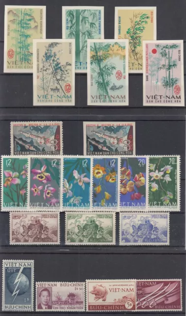 Timbre Vietnam Diverses Series Neuves Dont Flore & Non Denteles