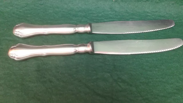 Wilkens (9) Vintage 800 Silberbesteck  2 Vorspeisenmesser August der Starke