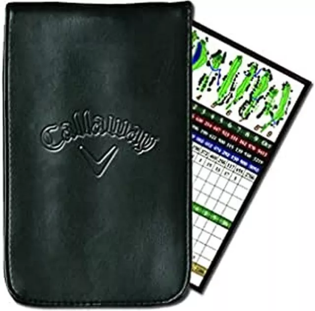 Callaway Synthetic Leather Score Card Holder - Black