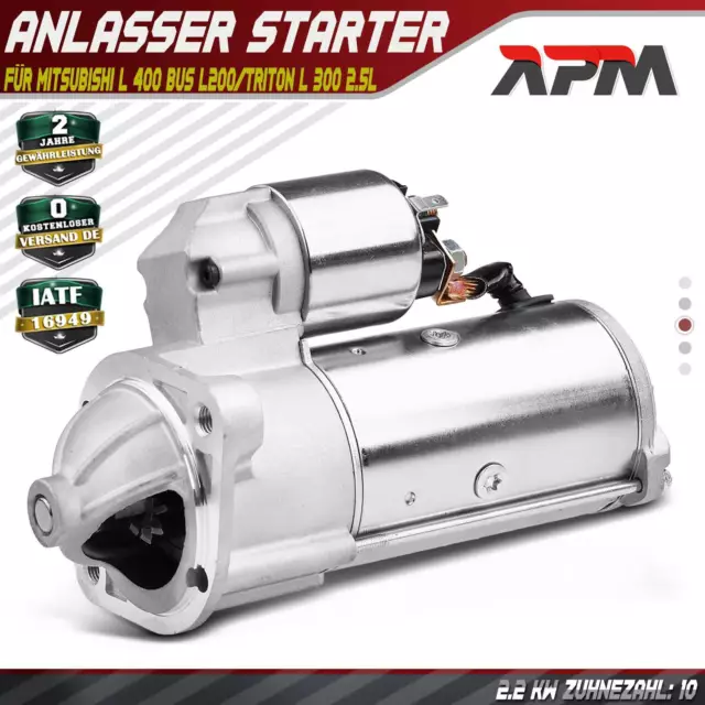 Starter Anlasser 2,2 kw für Mitsubishi L 400 Bus L200/Triton L 300 2.5 TD 111912