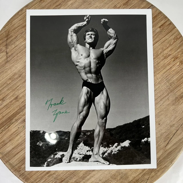 Autograph Bodybuilder FRANK ZANE BEEFCAKE bodybuilder male physique gay interest Autograph ...