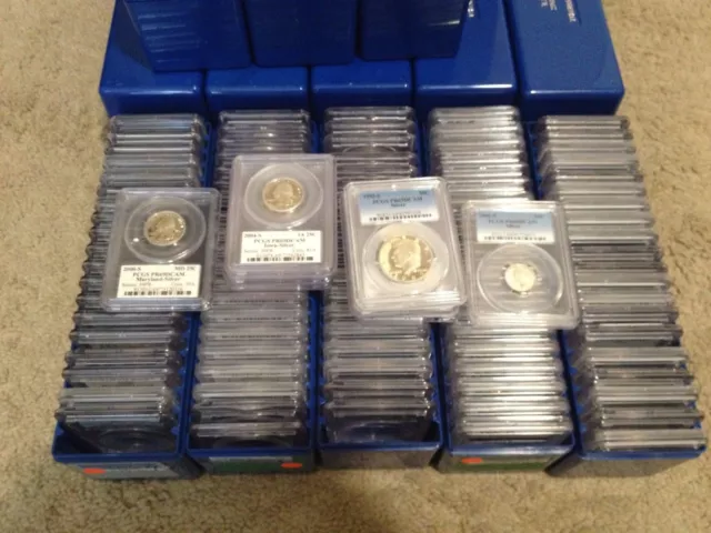 Estate Sale Us Graded Coins ▶Pcgs Ngc◀ 1 Slab Lot/Silver Gold Old Whole Sale Lot