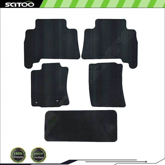 SCITOO CAR FLOOR Mats For Toyota All Weather 1323 Black Trimmable Fits