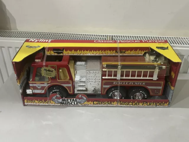 NYLINT CLASSIC EDITION Rescue Pumper Fire Truck Engine 5 VINTAGE PRESSED STEEL 99.99 PicClick UK