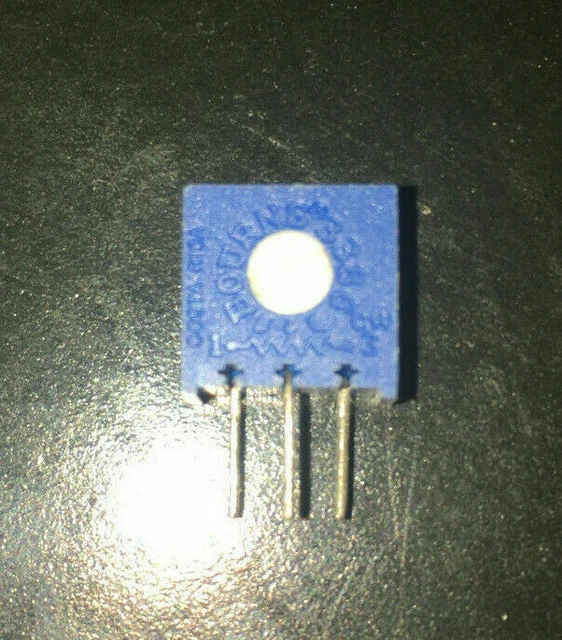 Lot of 5, Bourns 3386 Potentiometer 10K Single Turn Vertical Mount .1" centers