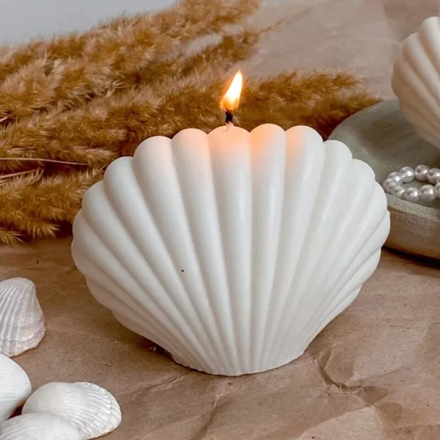 Shell Candle Mould DIY Plaster Craft Home Decor Craft Handmade Making Suppl-MF