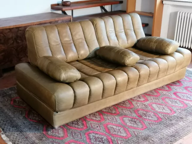 Vintage Ledersofa DS 85 De Sede Daybed Designklassiker