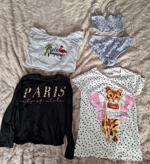 Girls' clothing bundle, Tops and Bikini - size 7-8 years