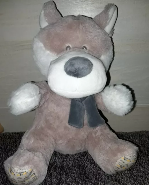 CB/peluche doudou loup/chien tom et kiddy bisous d ange excellent état