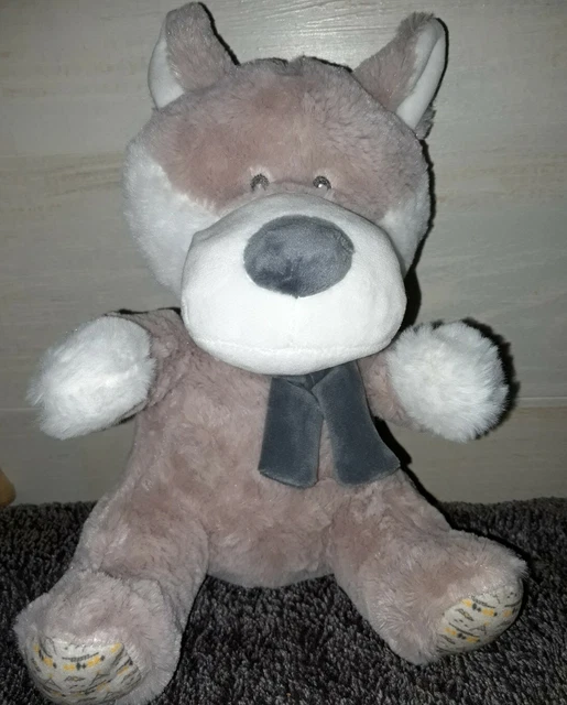 peluche doudou loup/chien tom et kiddy bisous d ange excellent état