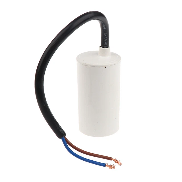 Condensateur Moteur 8µF 450V CBB60 - Pour Démarrage/permanent, Cosses + Vis - NEUF, SR Passives