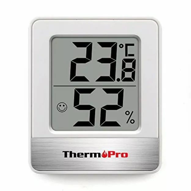 Digital Room Thermometer Indoor Hygrometer Mini Temp Monitor Humidity MeterWhite