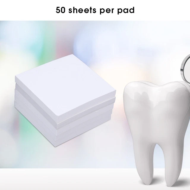 Portable 250 Sheets Disposable Dental Mixing Paper 2 Side Mixing Paper 51x51mm
