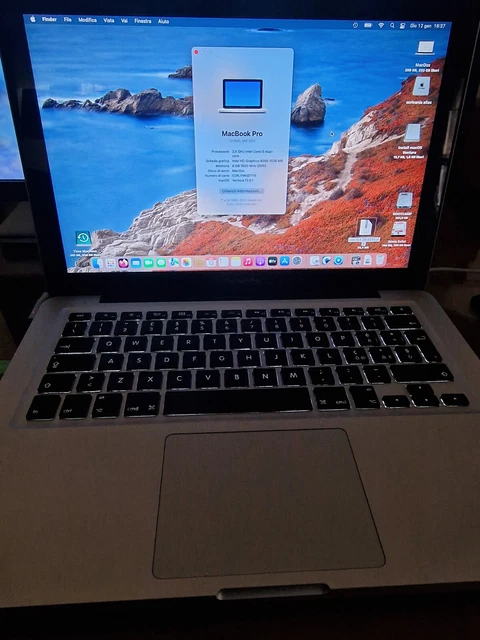 macbook pro 13  8gb ram ssd500+hd1tb-osxVENTURA