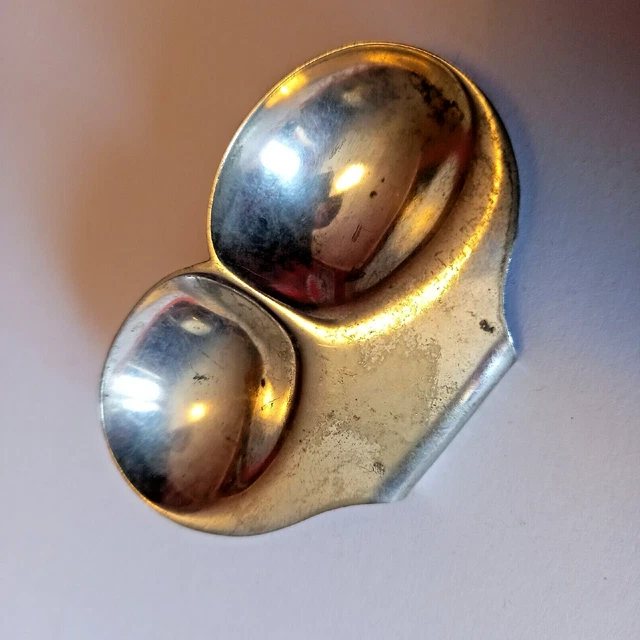 Rara Clip Antica Placcata In Argento Vassoio Pip