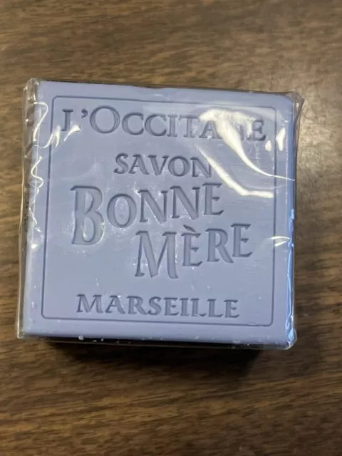 L’Occitane Savon de la Bonne Mere Lavender purple bar soap 4.4 oz sealed
