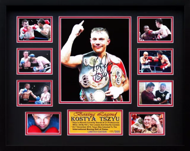New Kostya Tszyu Signed Limited Edition Memorabilia Framed