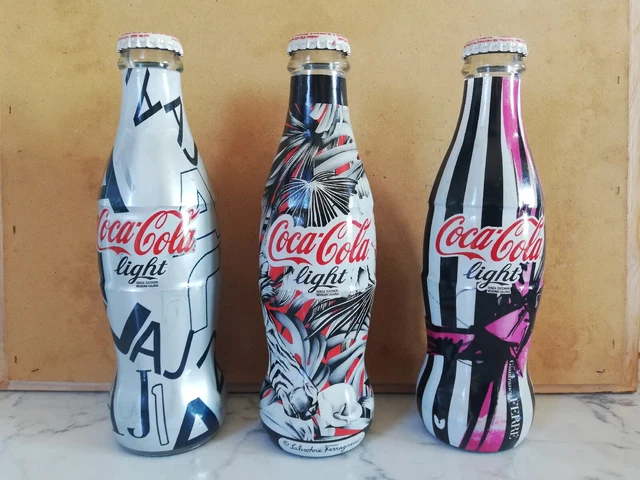 3 bottiglie Coca Cola Limited Edition Tribute to Fashion 2010