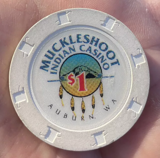 Muckleshoot Indian Casino $1 ficha de póker Auburn Washington