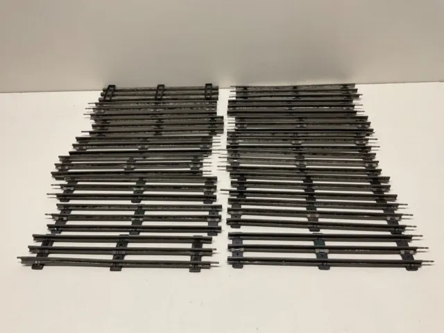 VINTAGE LIONEL TRAIN TRACK METAL STANDARD STRAIGHT SECTIONS LOT of 16