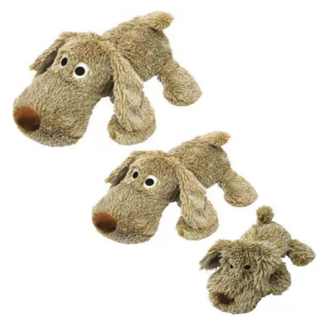 Goodboy Soft Big Fluffy Dog Puppy Plush Soft Squeaky Stuffed Dog Toy 3 Sizes