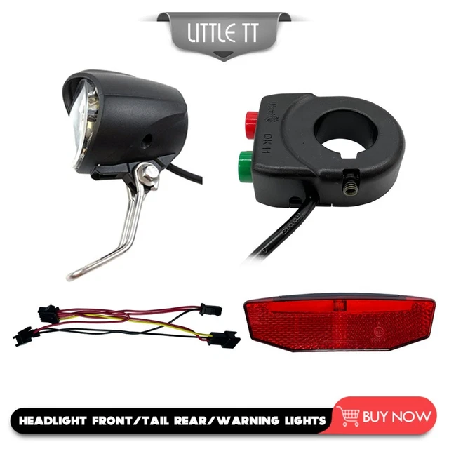 DURABLE EBIKE HEADLIGHT Tail Lights Aluminum Alloy Electric Bike