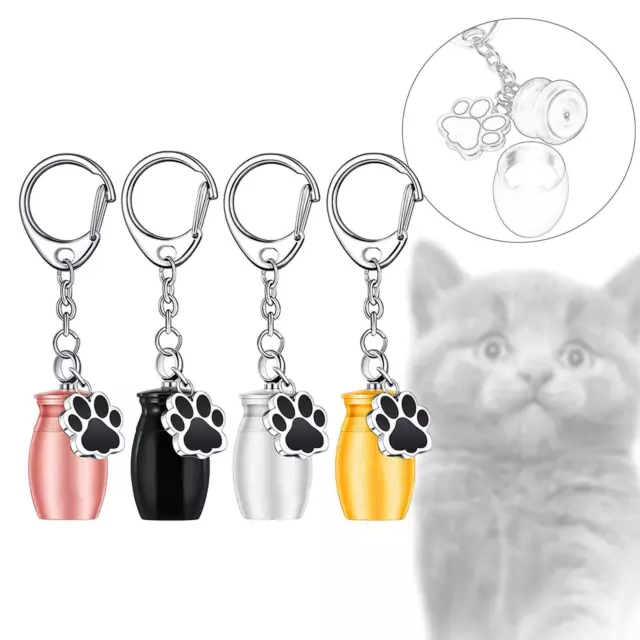 Urne Porte-clés Pet Ash Urne Cylindre Conteneur Urne funéraire pour animaux de