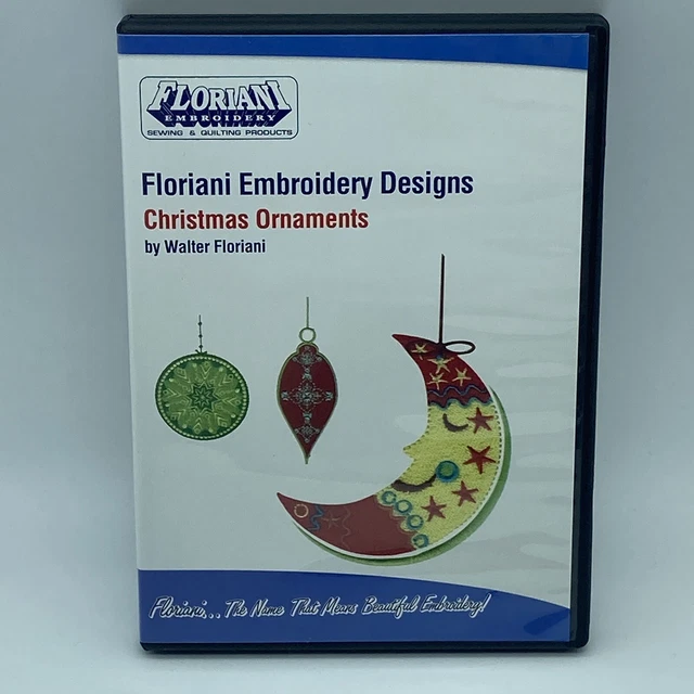 "Floriani diseños de bordado ""Adornos de Navidad"" máquina software vacaciones 2012
