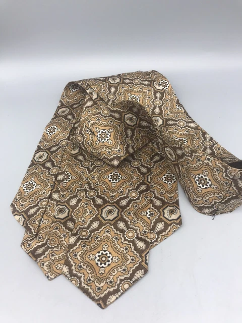 Cravatta psichedelica Paisley da uomo vintage retrò anni '60 '70 Grosvenor by Tootal