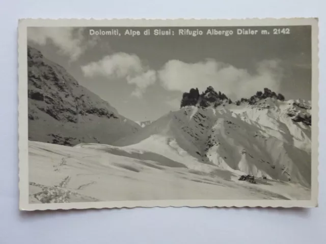 Alte Ansichtskarte Postkarte AK Dolomiten Dolomiti Alpe di Siusi Rifugio Albergo