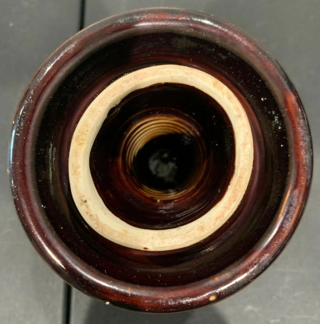 KK Vintage Pinco Ceramic Porcelain Dark Brown Insulator 6