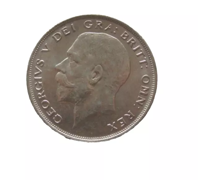 1920 King George V Half Crown British Silver Coin EF 2