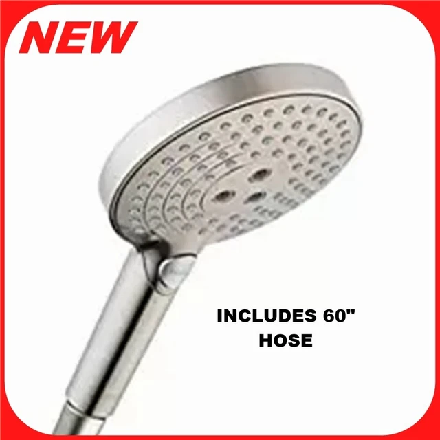 ​Hansgrohe  Raindance Select S Low Flow 5-inch Handheld Shower Head + Hose   R4