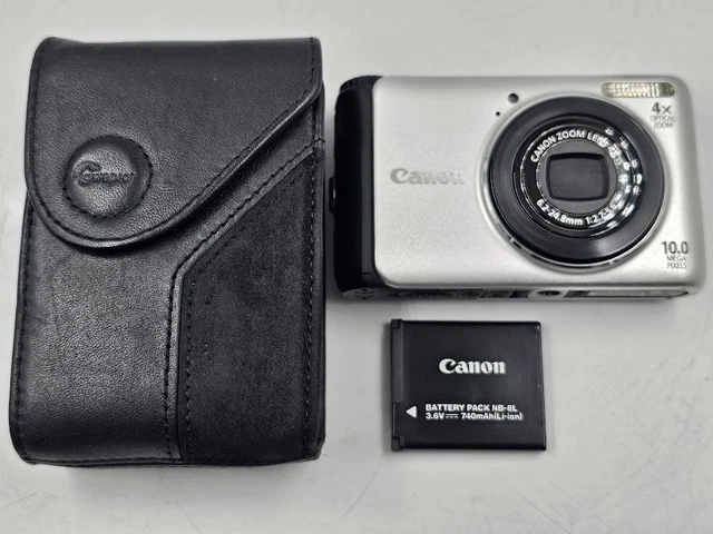 Appareil Photo Compact Canon PowerShot A3000 IS 10MP - Argenté - Occasion Fonctionnel Avec Chargeur