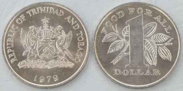 Trinidad Y Tobago 1 Dólar Moneda conmemorativa 1979 Fao p38 sin circular