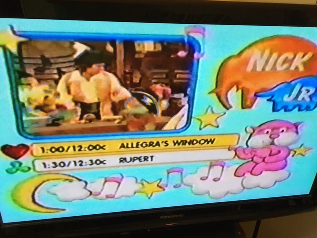1998 NICK JR Allegra's Window Little Bear Blue's Clues Commercials VHS ...