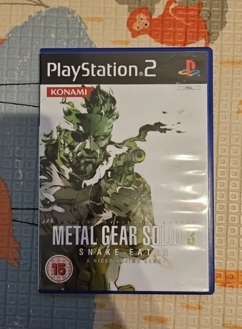 Metal Gear Solid 3 Snake Eater PlayStation 2 Ps2 Game With Manual LIKE NEW!!