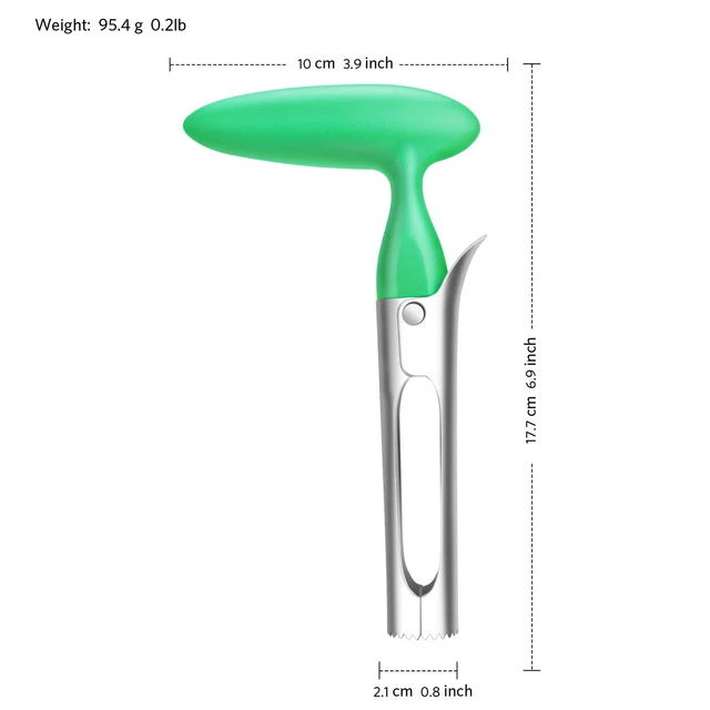 APPLE CORER REMOVER with ABS Handle, Serrated Stainless Steel Blade, 17
