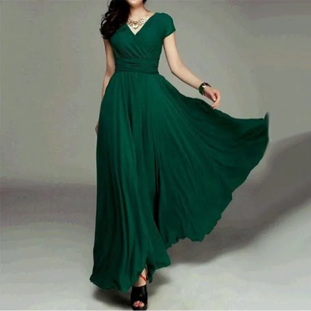 Cocktail Dress Chiffon Ball Gown Formal Evening Bridesmaid Women Prom Party