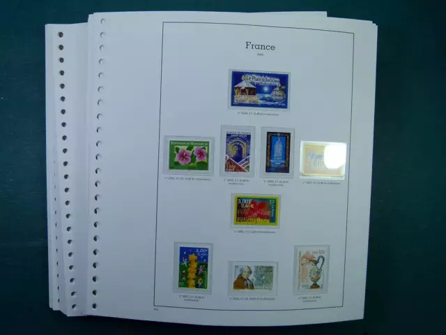 Collezione Francia pagine di album, francobolli libretti BF nuovii** 2000-2004