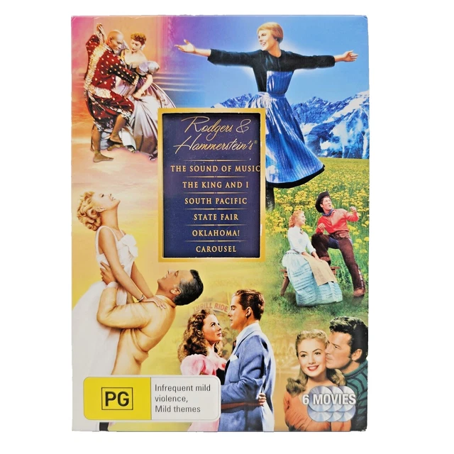 RODGERS & HAMMERSTEIN 6 Movie DVD Box Set - The Sound Of Music & More ...