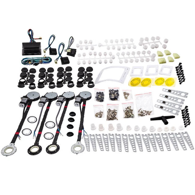 Front Rear Electric Power Window Universal Conversion Kit For 4 Door Car new