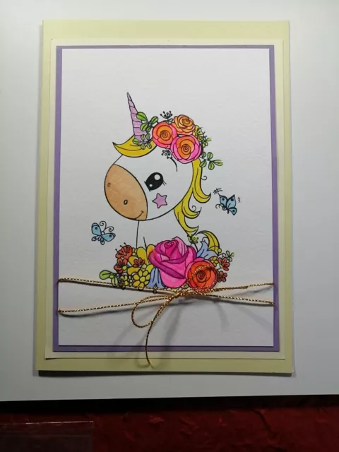 4 niedliche klare Silikon Stempel Einhorn Geburtstag Sentiment Karte Herstellung Sammelalbum Kunst 2