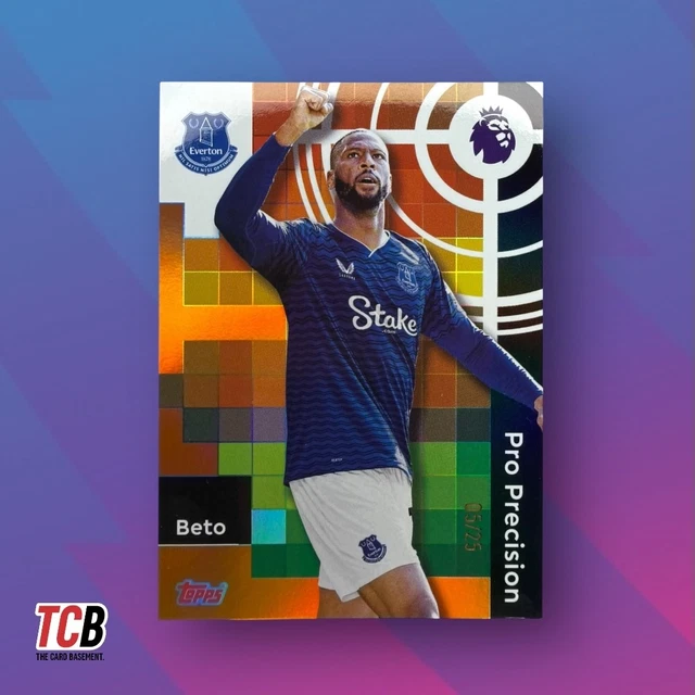 Carte Beto Everton #140 – Topps Premier League 2026 – Orange Diamond /25