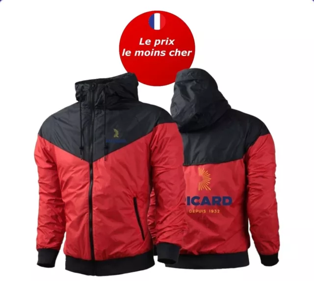 Veste  Ricard apéro coupe vent  hiver couleur et taille au choix S au 4Xl