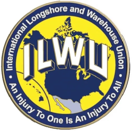 ILWU Medallion for Box Cremation Urn/Flag Case - 2 Inch Diameter