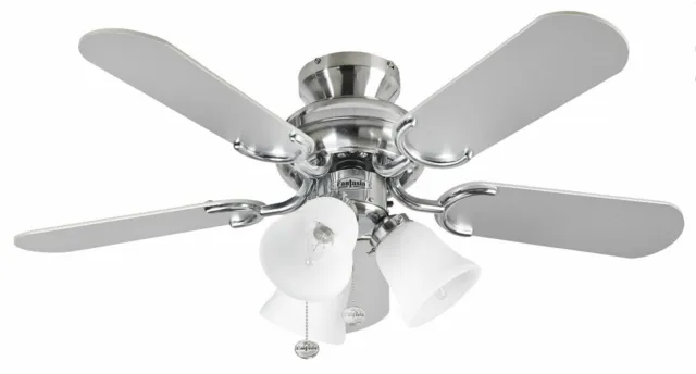 Small Ceiling fan with Light Kit 91 cm Ceiling Close to Ceiling fan Flush mount 3