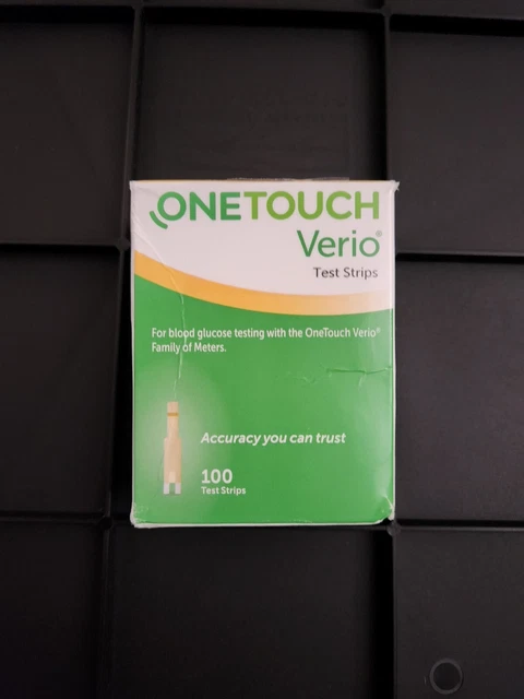 Tiras de análisis de glucosa en sangre OneTouch Verio - 100 unidades. Exp 4/30/24