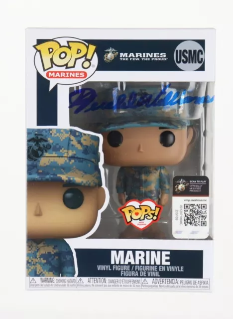 Hershel Williams USMC WW2 Medal of Honor Signed Funko Pop Beckett  RIP E3